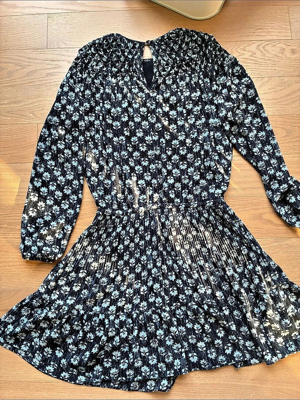 MICHAEL Michael Kors – robe fleurie plissée, taille S